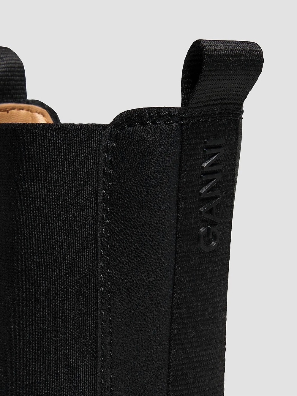 Ganni Logo Leather Chelsea Boots - Picture 3 of 12